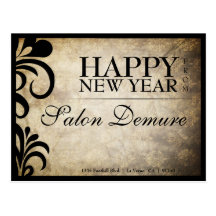 Modern Sophisticated Designer Salon Postcard