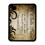 Modern Sophisticated Salon Business Magnets