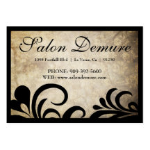 Modern Sophisticated Salon Gift Certificates Business Card Template