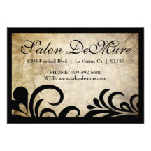 Modern Sophisticated Salon Gift Certificates Personalized Announcements