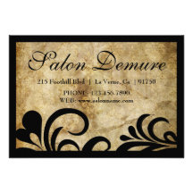 Modern Sophisticated Salon Gift Certificates Personalized Invitations