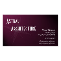 Modern Star Line Art Business Card