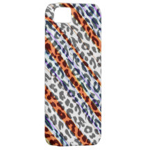Modern stripes animal print texture of leopard