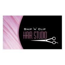 Modern Stylist Salon Appointment Business Card