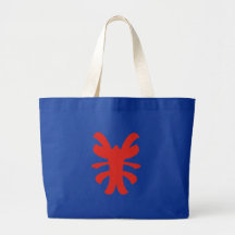 modern tribal shape leinentasche