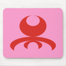 modern tribal shape mauspad
