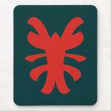 modern tribal shape mousepad