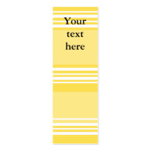Modern yellow and white stripes business card
