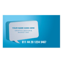 Modernised Cyan Business Card