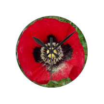 mohnblüte.klatschmohn in rot uhren