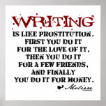 Moliere Writing Quote Print