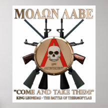 Molon Labe - Spartan Shield Poster