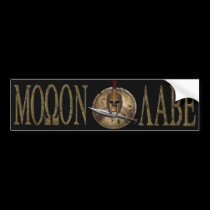 Molon Labe Spartan Sword Bmpr Sticker bumper stickers
