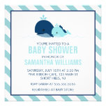 Mom and Baby Whale Baby Shower {blue} Personalized Invite