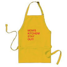 MOM'S KITCHEN! STAY OUT! APRONS