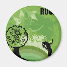 Moms Rock Fridge Magnet
