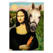 Mona Lisa and her Arabian Horse Cards