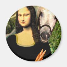 Mona Lisa and her Arabian Horse Magnets