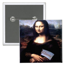 Mona Lisa Classic Birthday Gifts Button