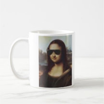 MONA LISA IN SUNGLASSES MUGS