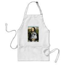 Mona Lisa - Keeshond (C2) Aprons