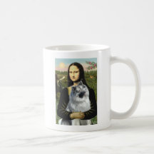 Mona Lisa - Keeshond (C2) Mug