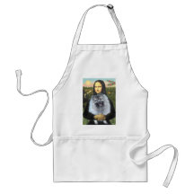 Mona Lisa - Keeshond (F) Aprons