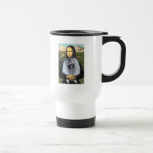 Mona Lisa - Keeshond (F) Coffee Mug