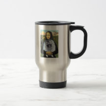 Mona Lisa - Keeshond (F) Coffee Mugs