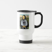 Mona Lisa - Keeshond (F) Coffee Mugs