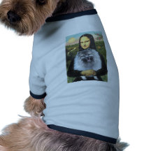 Mona Lisa - Keeshond (F) Doggie Tshirt