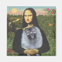 Mona Lisa - Keeshond (F) Magnets