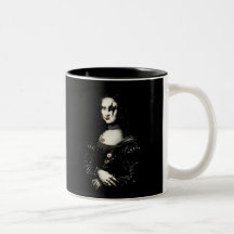 Mona Lisa Metal Caneca