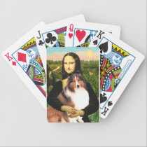 Mona Lisa - Shetland Sheepdog (#7) playing cards