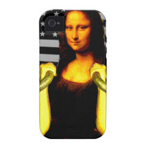 Mona Lisa with KettleBells Case-Mate iPhone 4 Covers