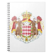 Monaco Coat Of Arms Notebook
