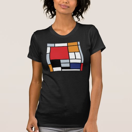Mondrian - Composition With Large Red Plane Tshirts