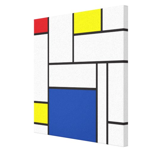 Mondrian Minimalist De Stijl Art Canvas Print
