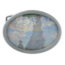 Monet Painting Oval Belt Buckles