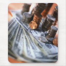 Money and Coins Mouse Pads