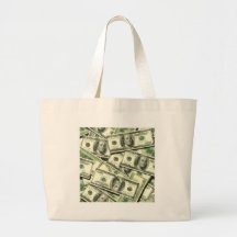 money canvas bag