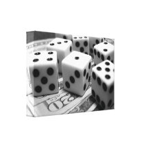 Money Dice Canvas Prints