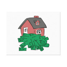 Money Pit House Gallery Wrap Canvas