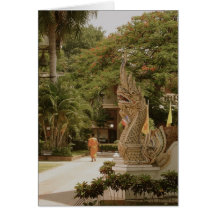 Monk Alone Greeting Card