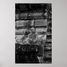 Monk B&W Posters