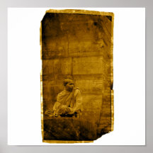 Monk on the Wall Posters
