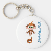 Monkey Button keychains