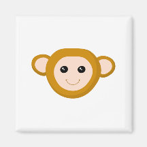 Monkey Face Refrigerator Magnets