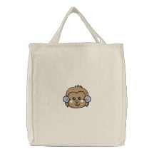 monkey face tote canvas bags