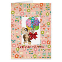 Monkey Fun...invitation card